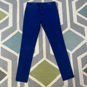 DL1961 Emma Leggings Jeggings Curaçao Royal Blue, Size 25